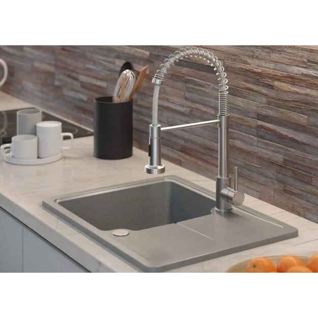 Plautuvės maišytuvas su lanksčia žarna Quadron SALMA, 52137BS 1