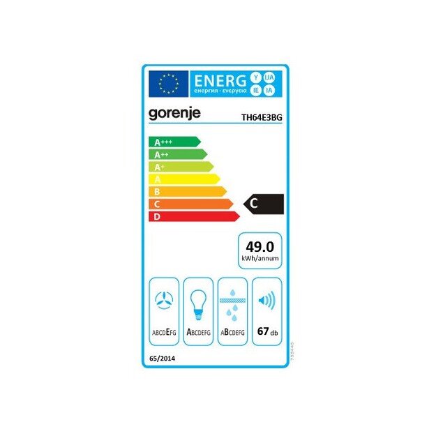 Įmontuojamas gartraukis Gorenje TH64E3BG 1