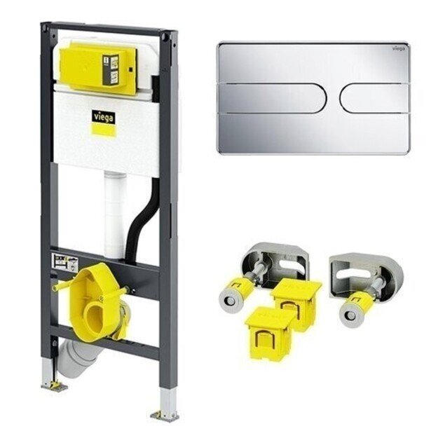 Potinkinis WC rėmas su laikikliais ir klavišu Viega 792862