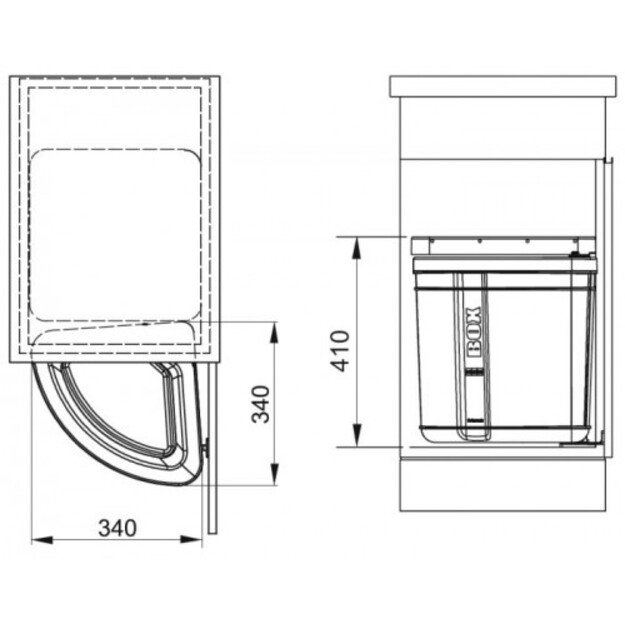 Šiukšliadėžė Franke Sorter Pivot 121.0307.563 1