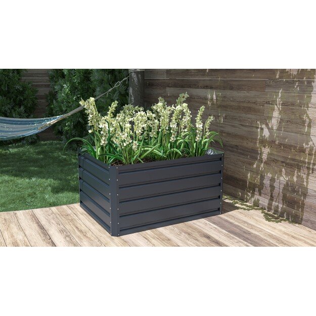 Pakelta lysvė G21 Daisy 63900203, 100 x 80 x 52 cm, metalinė, antracitas 2