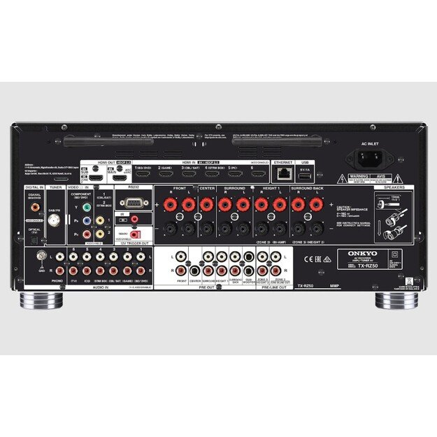 Resyveris Onkyo TX-RZ50, juodas 1