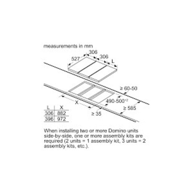 Kaitlentė domino BOSCH PXX375FB1E 1