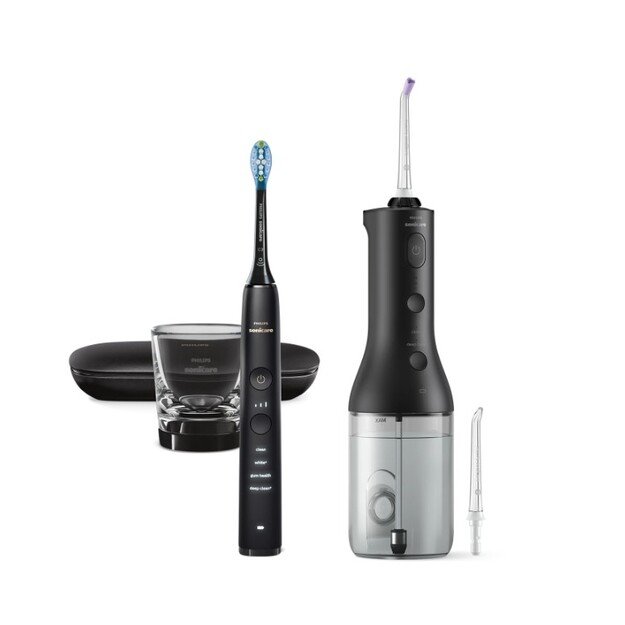 Irigatorius + elektrinis dantų šepetėlis Philips HX3886/43