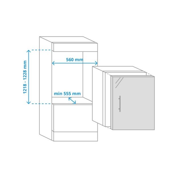 šaldytuvas Beko BSSA210K4SN 1