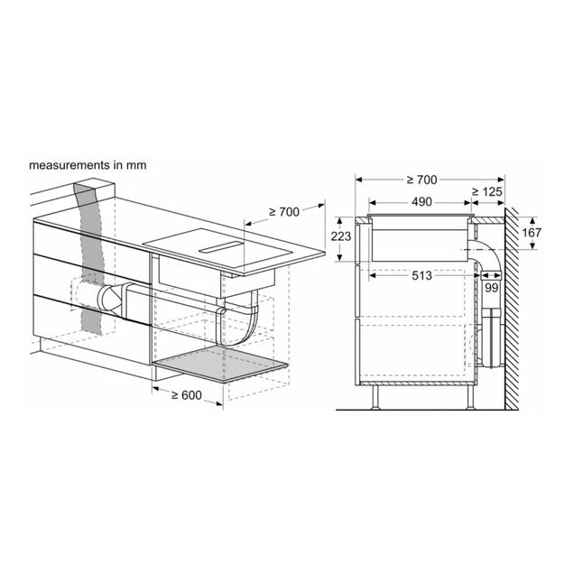 Indukcinė kaitlentė su integruotu gartraukiu Siemens EX875LX57E 1
