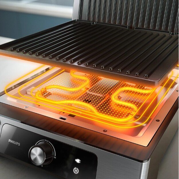 Elektrinis grilis Philips 5000, HD6301/90 2