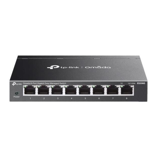 Switch|TP-LINK|Omada|ES208G|Type L2|ES208G
