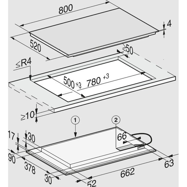 Indukcinė kaitlentė Miele KM 7575 FL 1