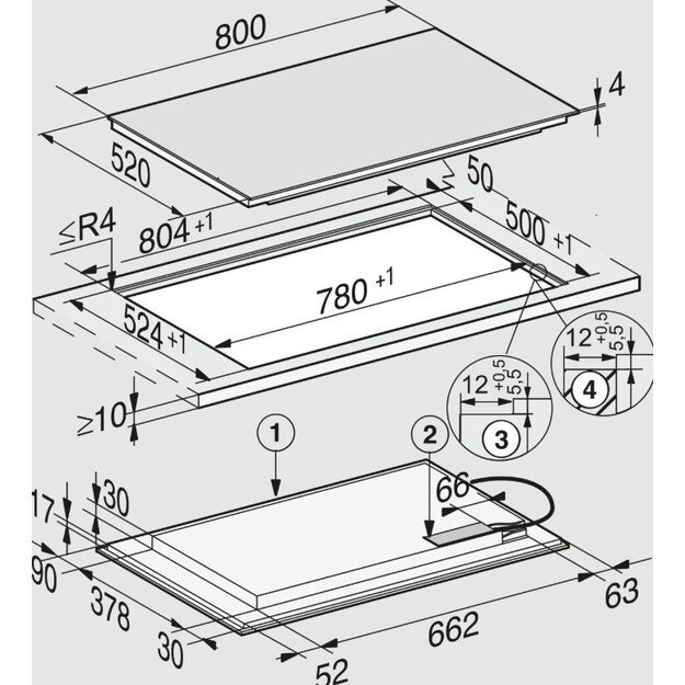 Indukcinė kaitlentė Miele KM 7575 FL 2
