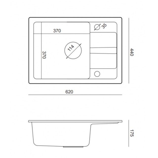 Plautuvė su maišytuvu Quadron GO SMART VERY BLACK, TQ6244GSBLM 2