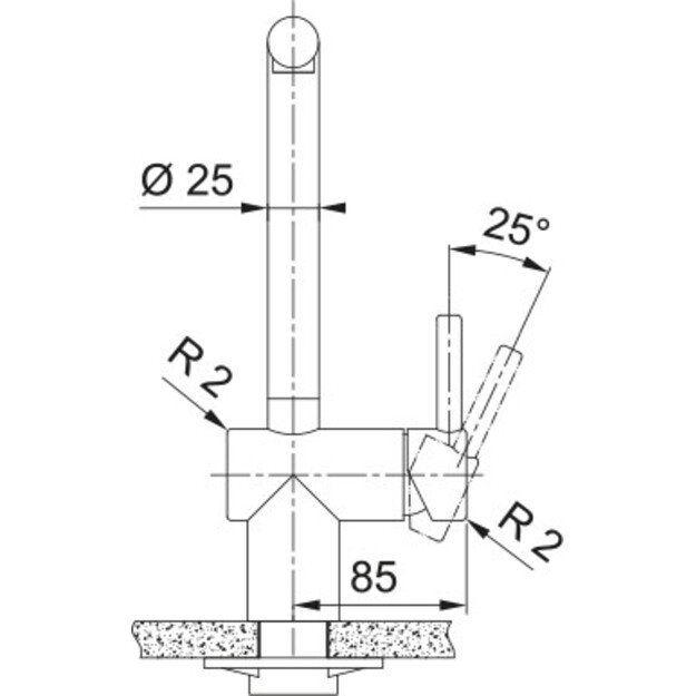 Plautuvės maišytuvas su ištraukiama žarna Franke Atlas Neo 115.0681.242, aukso 1