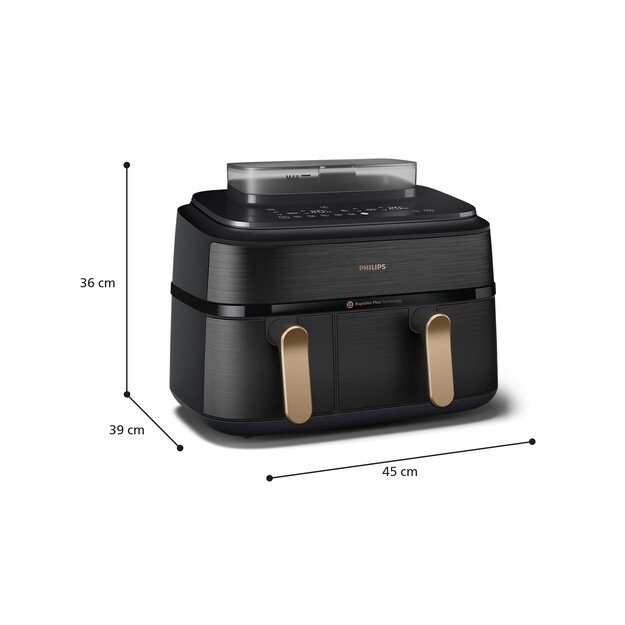 Kar&scaron;to oro gruzdintuvė Philips 5000, NA552/00, 9 l 2