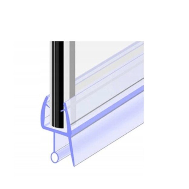 Dušo durų tarpinė skaidri 1000MM, 6mm storio stiklui, ST0010006 4