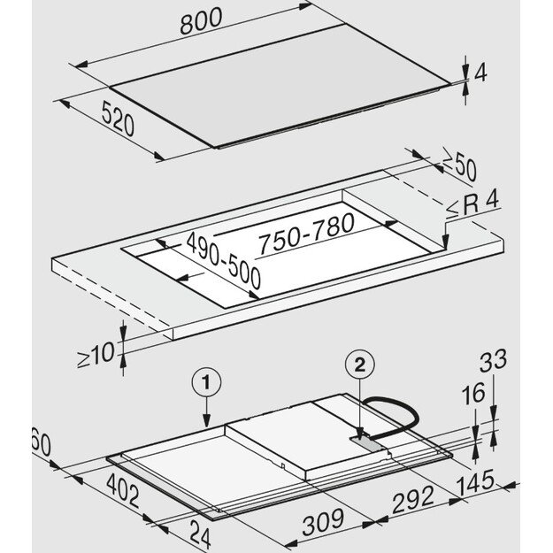 Kaitlentė MIELE KM 7373 FL 1