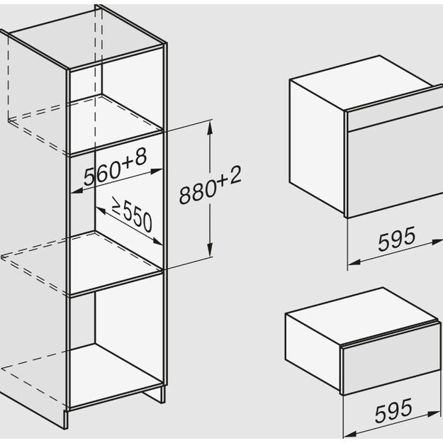 Įmontuojama kombinuota garinė orkaitė Miele DGC 7460 HC Pro OBSW, 12099690 5