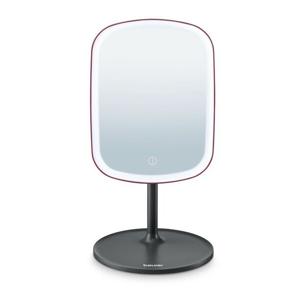 Kosmetinis veidrodis su apšvietimu Beurer BS 47 Limited, juodas/raudonas