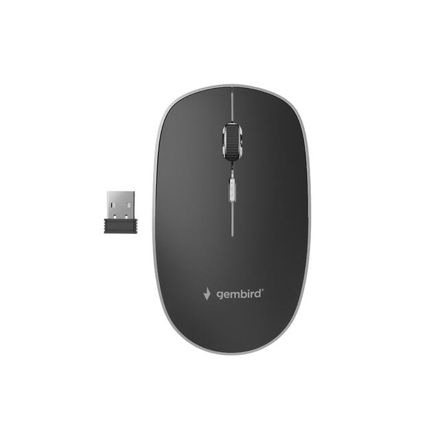 MOUSE USB OPTICAL WRL BLACK/SILENT MUSW-4BS-01 GEMBIRD
