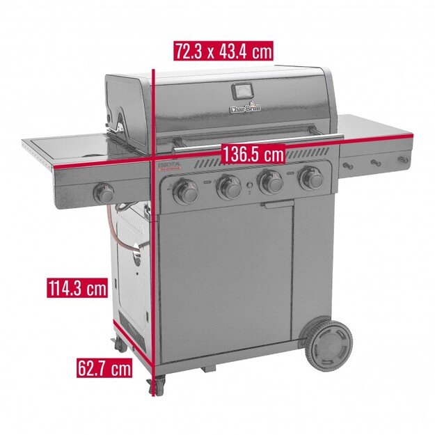 Dujinis grilis Char-Broil Essential 4G 3