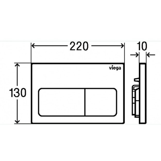 WC klavi&scaron;as Viega Prevista Life 5, 773717 1