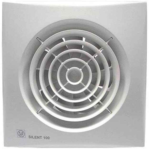 Vonios kambario ventiliatorius Soler ampPalau SILENT 100 CRZ, su laikmačiu, 5210401500