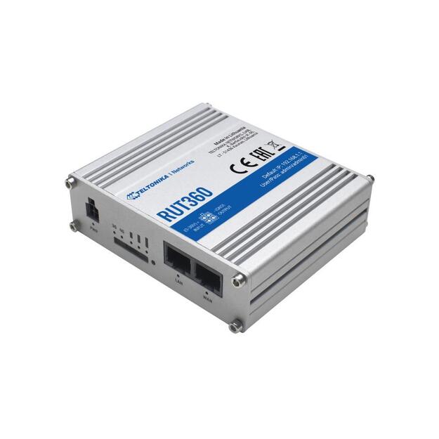 Wireless Router|TELTONIKA|Router|300 Mbps|1 WAN|1x10/100M|LAN \ WAN ports 2|4G|RUT360