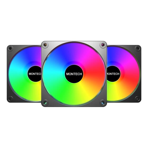CASE FAN 120MM GF120 V2/ARGB PWM 3I1(B) MONTECH
