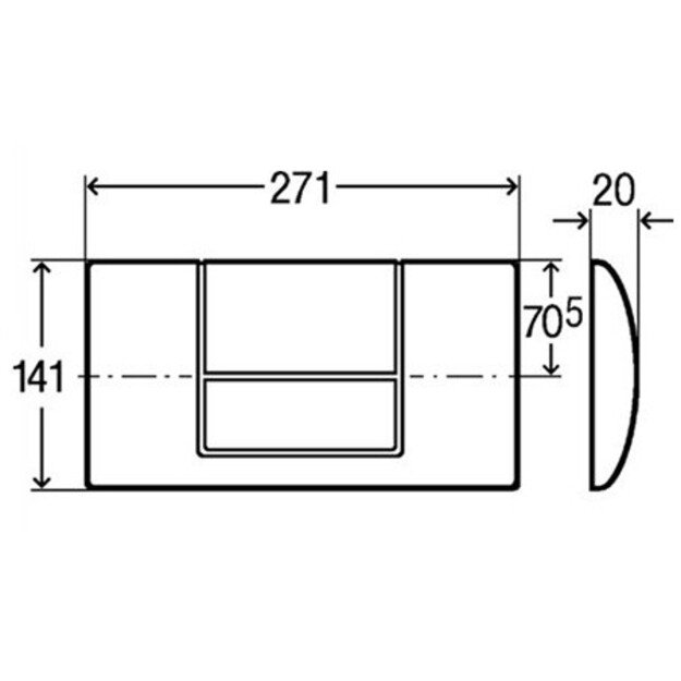 WC nuleidimo klavi&scaron;as Viega Standart 1, 449001 1