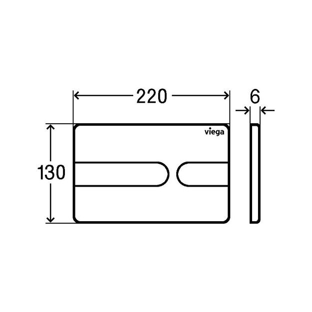 WC klavi&scaron;as Viega Prevista Style 23 773069 1
