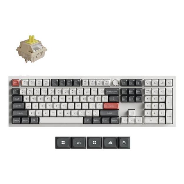 KEYBOARD WRL Q6 ULTRA/WHITE Q6U-P4 KEYCHRON