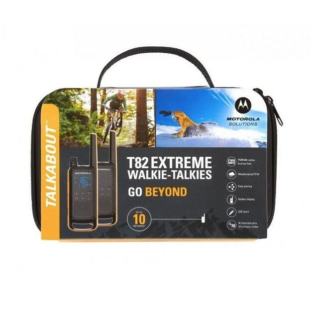 Ne&scaron;iojama radijo stotelė Motorola TLKR T82EXT, 2 vnt.