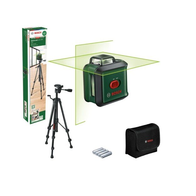 Kryžminių linijų lazeris Bosch UniversalLevel 360 set, 0603663E06