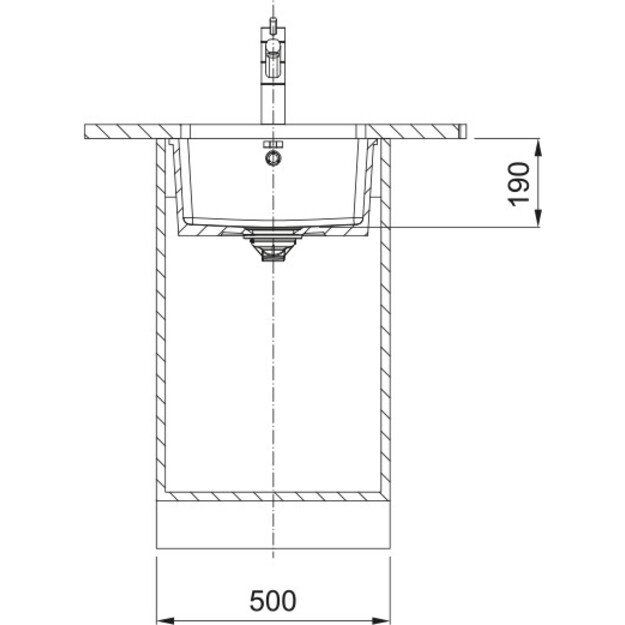 Virtuvės plautuvė Franke Kubus KXK 110-41, montuojama po stalvir&scaron;iu, 126.0735.181 2