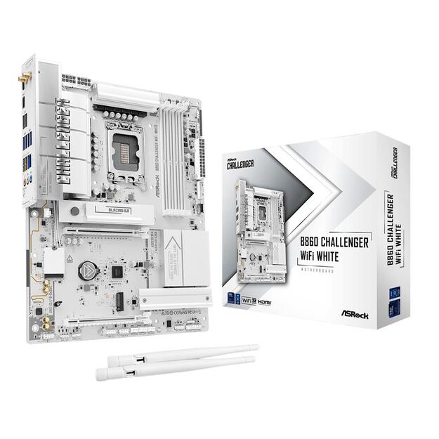 Mainboard|ASROCK|Intel B860|LGA 1851 (Socket V1)|ATX|RAM DDR5-SDRAM|4xSlots|Wi-Fi Yes|Bluetooth Yes|1xNumber of M.2 (M) slots|B860CHALLENGERWIFIWH