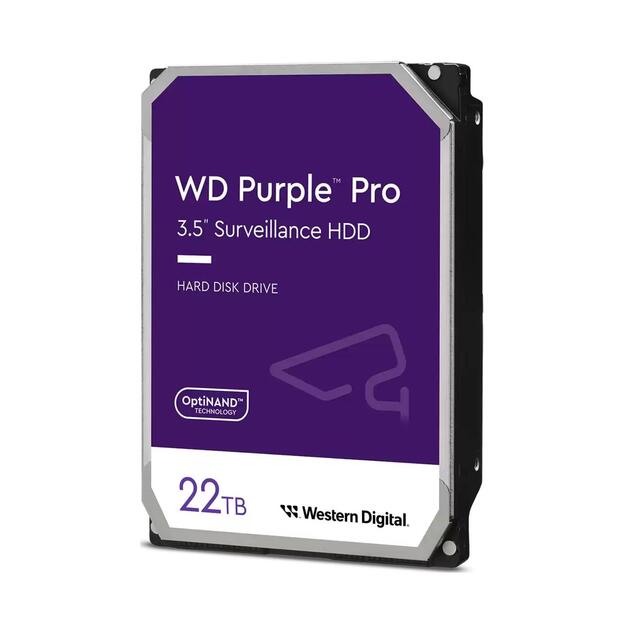 HDD|WESTERN DIGITAL|Purple Pro|22TB|512 MB|7200 rpm|3,5 |WD221PURP