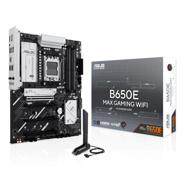 Mainboard|ASUS|AMD B650|SAM5|ATX|Memory DDR5|Memory slots 4|2xPCI-Express 3.0 16x|1xPCI-Express 4.0 16x|1xPCI-Express 5.0 16x|3xM.2|1xHDMI|1xDisplayPort|2xUSB 2.0|5xUSB 3.2|1xUSB-C|1xRJ45|3xAudio port|B650EMAXGAMINGWIFI