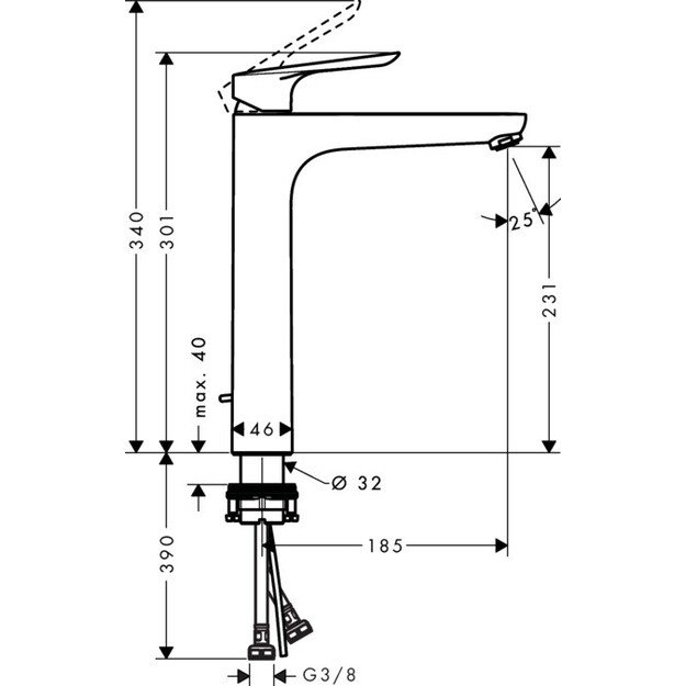 Mai&scaron;ytuvas Hansgrohe Logis E230 71162000 1