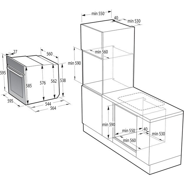 Orkaitė Gorenje BOS6737E05DBG 3
