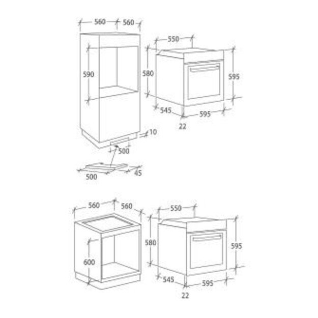 Orkaitė Hoover HOT7174WI WF/E