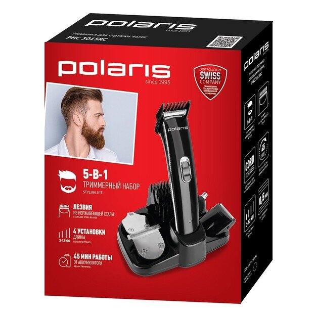 Kirpimo mašinėlė Polaris PHC 3015RC black