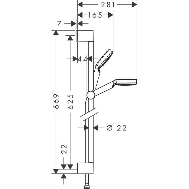 Dušo komplektas Hansgrohe Crometta 26533400