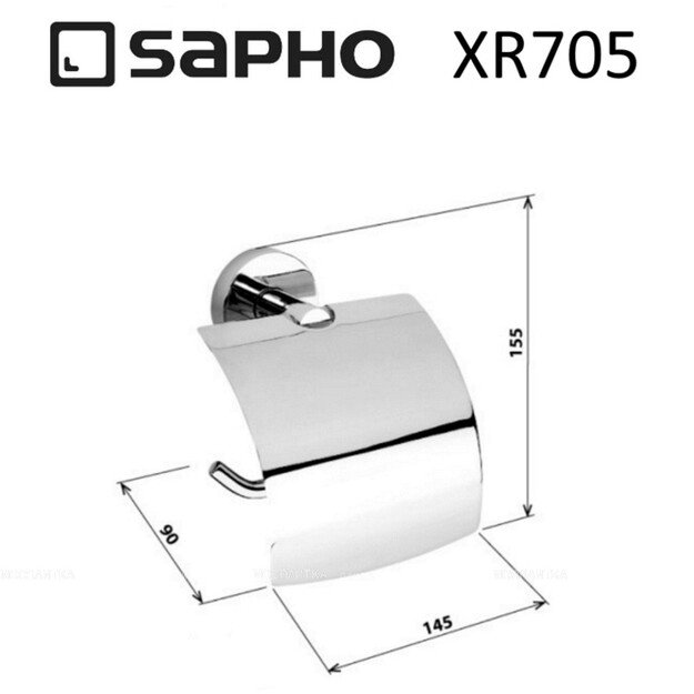 Tualetinio popieriaus laikiklis Sapho X-ROUND XR705