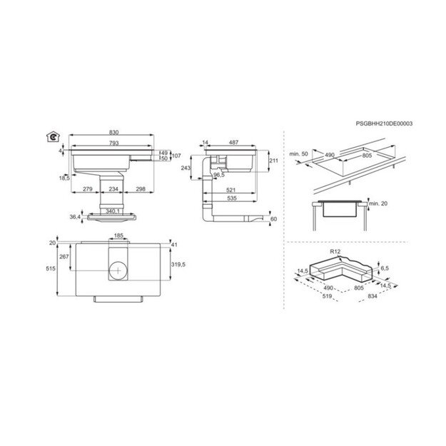 Kaitlentė AEG IDK84453IB