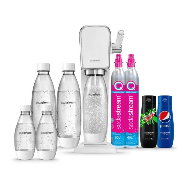 Gazuotų gėrimų gaminimo aparatas SodaStream Art White