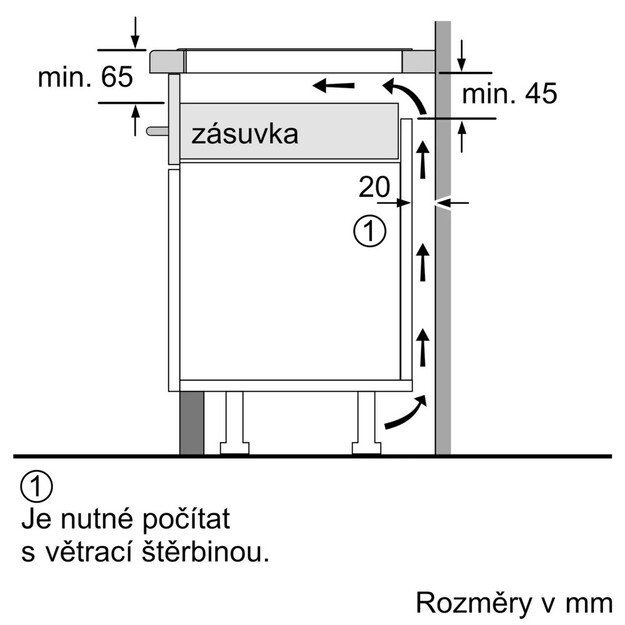 Įmontuojama indukcinė kaitlentė Siemens EX275HXC1E