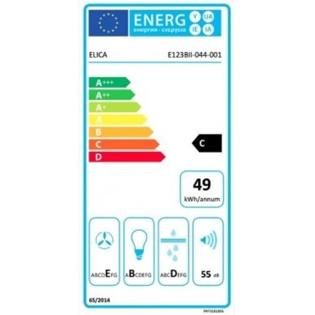 Įmontuojamas gartraukis Elica CIAK 2.0 GR/A/60, PRF0181896