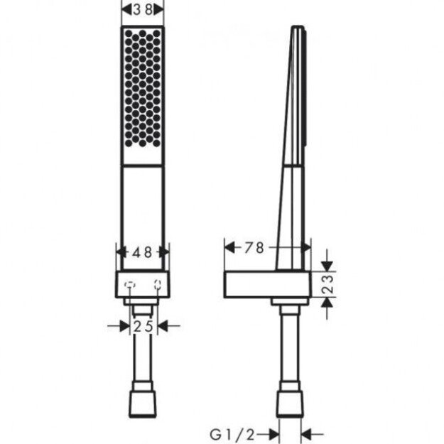 Dušo galvos komplektas Hansgrohe Rainfinity 26856000