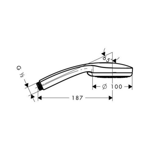 Dušo galvutė Hansgrohe Croma 100 Multi, 28536000