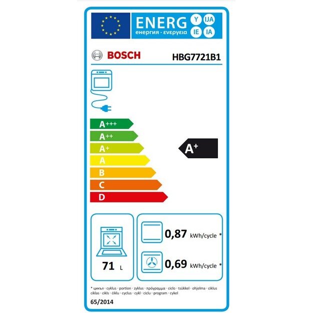 Orkaitė Bosch HBG7721B1