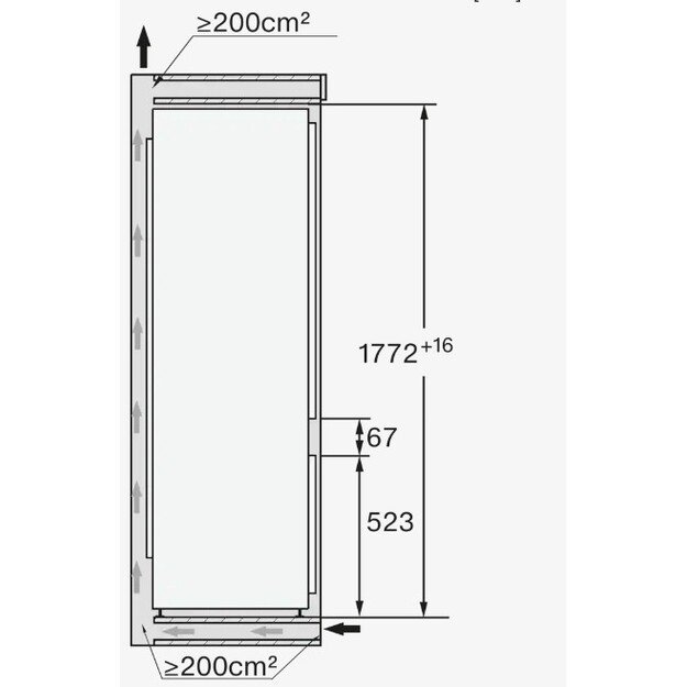 Įmontuojamas šaldytuvas Miele KF 7731 D, 12445010